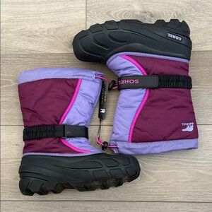 Sorel Unisex-Child Flurry Boot Purple/Pink Youth Size 5 NWT